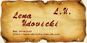 Lena Udovički vizit kartica